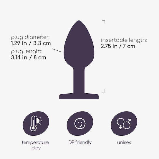 Crushious Analspielzeug Anal Plug Mittel Blau