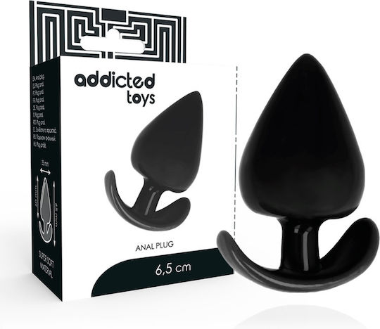 Addicted Toys Anal Plug Schwarz 6.5cm