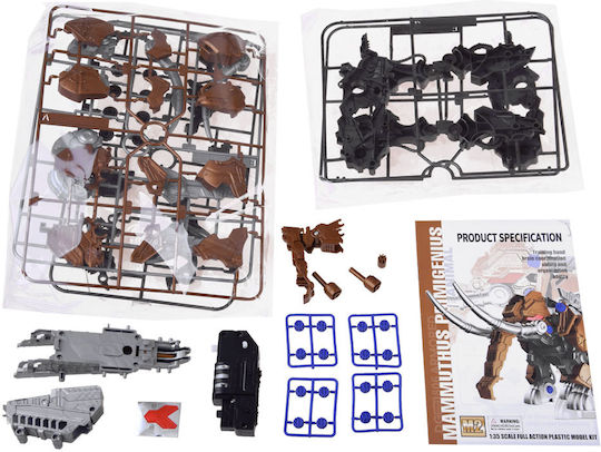 Jokomisiada Kunststoff-Bauspielzeug Mammoth Mechanical Folding Model für Kinder ab 8+ Jahre Jahren
