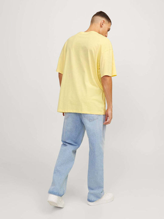 Jack & Jones Men's Short Sleeve Blouse Yellow