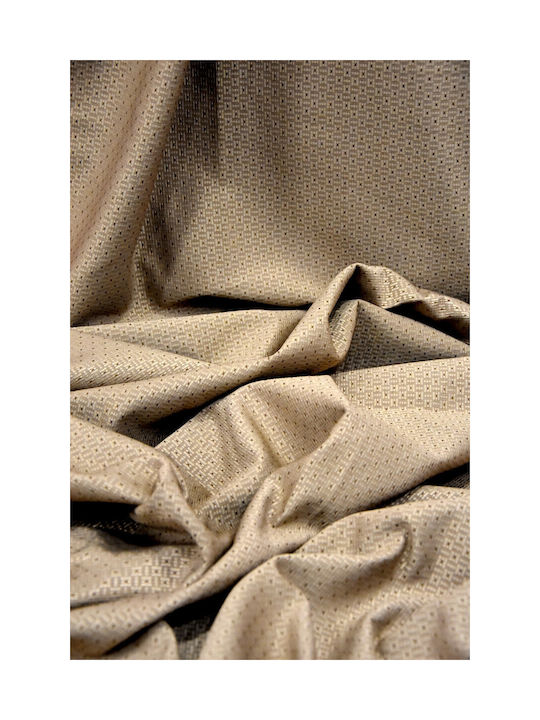 Decotelia Κουρτίνα με Τρέσα Καφέ 130x270εκ.