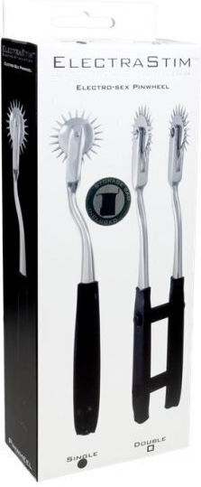 Electrastim Single Electro Wartenberg Pinwheel pentru Electro-stimulare în Culoare Negru
