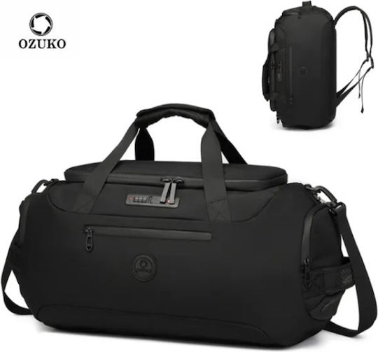 Ozuko Sack Voyage Back 50lt Black Fabric L58xW28xH31cm