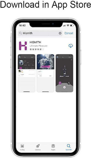 Hismith Pro Traveler Portable Sex Machine & Remote Μηχανή Σεξ σε Μωβ Χρώμα