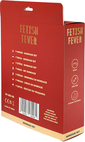 Fever BDSM Kit σε Ροζ Χρώμα 7τμχ