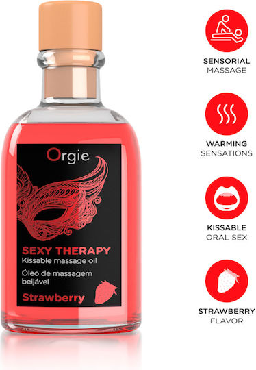 Orgie Sexy Therapy Ulei de Masaj cu Parfum Căpșună 200ml 2buc