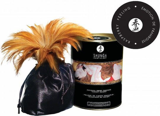 Shunga Sweet Snow Body Powder with Scent Raspberry Feeling 228gr