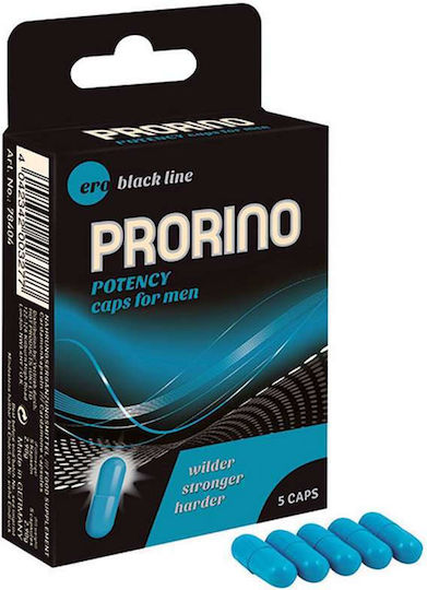HOT Ero Black Line Prorino Potency Caps for Men Stimulants Capsules 5pcs