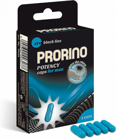 HOT Ero Black Line Prorino Potency Caps for Men Stimulants Capsules 5pcs