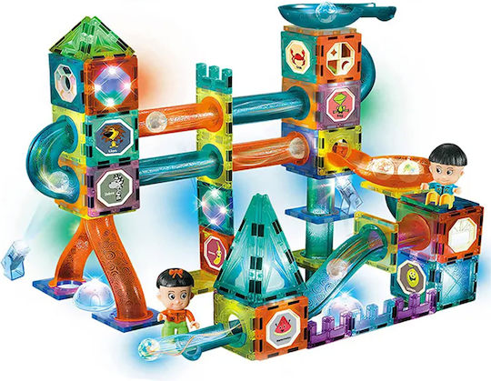 Lean Toys Magnetic Construction Toy Luminous Slide For Balls for Children 3++ Years