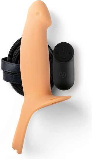 Virgite Harness with Dildo 16.6cm in skin color
