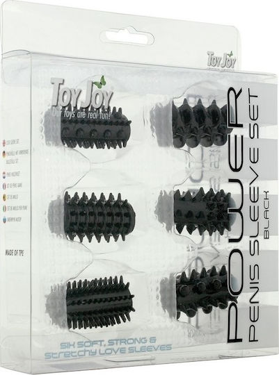 ToyJoy Power Penis Sleeve Set Penis-Verlängerungen Schwarz 4cm