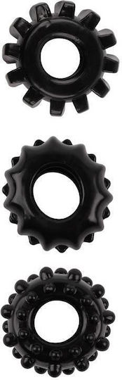 Dream Toys All Time Favorites Set of 3 Cockrings Black