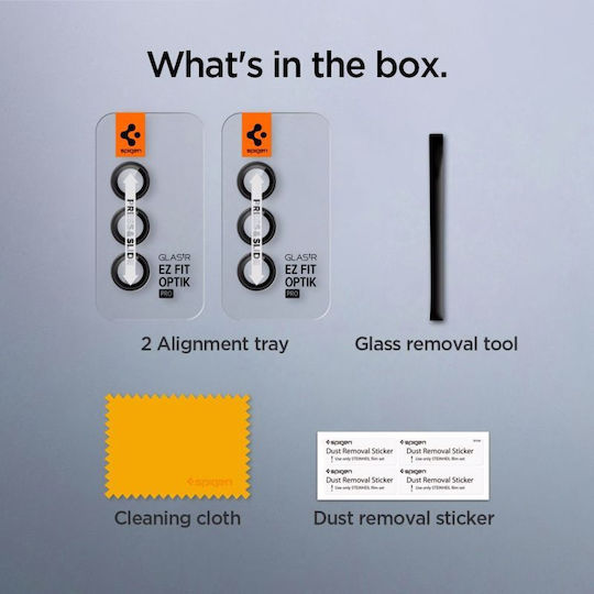 Spigen Optik Pro EZ Fit Camera Protection Tempered Glass Black for the Galaxy S24+