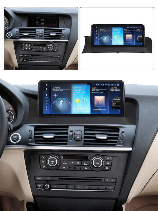 Carmedia Car Audio System for BMW X3 (F25) 2011-2013 (Bluetooth/USB/WiFi/GPS/Apple-Carplay/Android-Auto) with Touch Screen 10.25"
