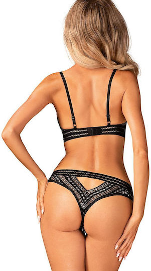 Obsessive Sexy Σετ Εσωρούχων Μαύρο 2τμχ