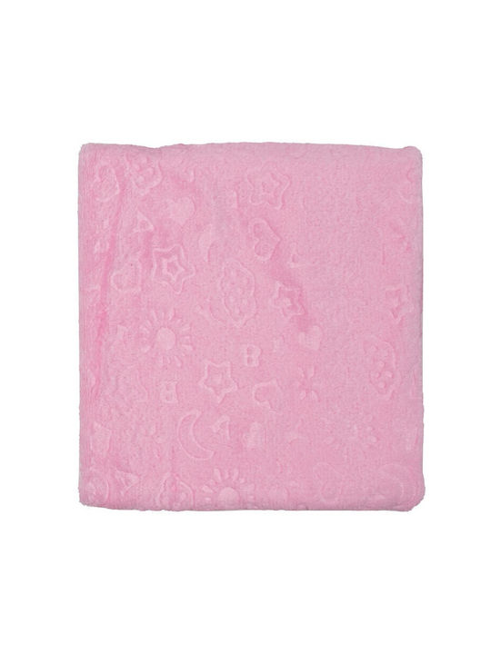 Kamtex Baby Decke Wickeltücher für Kinderzimmer Rosa 100x90cm
