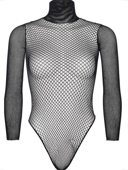 Leg Avenue Fishnet Bodysuit Секси Боди Black