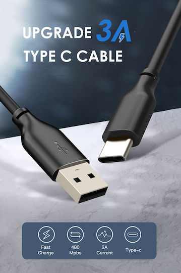 Cabletime USB 2.0 Cable USB-C male - USB-A 15W Μπλε 2m 128191