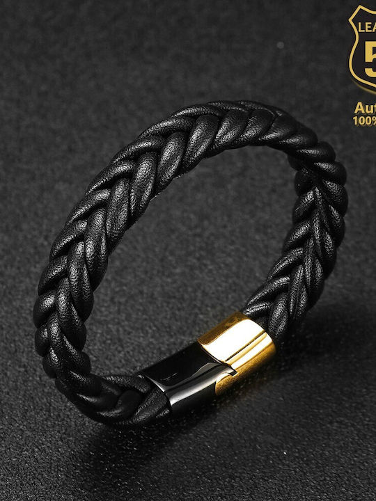 Leather 55 Ανδρικό Βραχιόλι Δερμάτινο