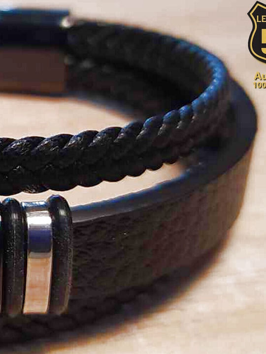 Leather 55 Men's Bracelet made of Leather
