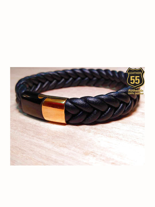 Leather 55 Men's Bracelet made of Leather