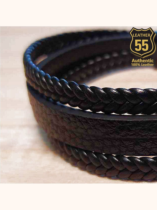 Leather 55 Men's Bracelet made of Leather