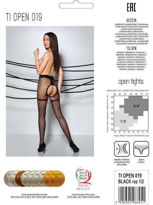 Passion TIOPEN 019 Sexy Tights Black