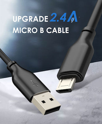 Cabletime Regulat USB 2.0 spre micro USB Cablu Negru 2m (CT-05G) 1buc