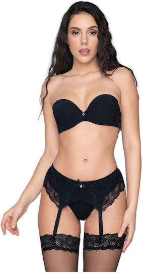 Luna Melody 54240 Ζαρτιέρες με Δαντέλα Black