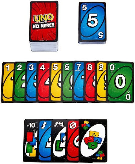 Board Game Uno No Mercy for 2-6 Players 7+ Years Old (EN) Mattel
