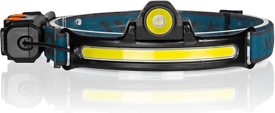 Ideahellas Rechargeable Headlamp LED IPX4 with Maximum Brightness 1600lm Bright 40 2pcs Black