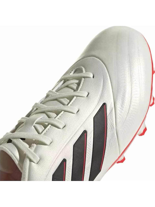 adidas Copa Pure.2 League Pantofi de Fotbal cu crampoane Ivory / Core Black / Solar Red