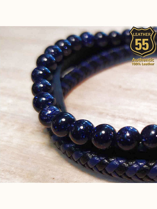 Leather 55 Men's Bracelet made of Leather
