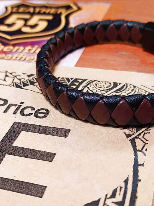 Leather 55 Men's Bracelet made of Leather