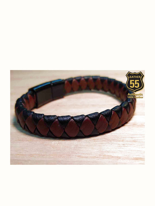 Leather 55 Men's Bracelet made of Leather