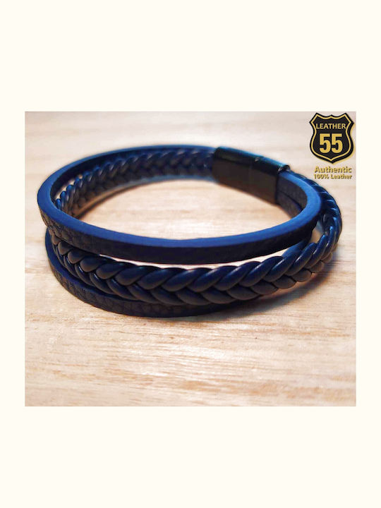 Leather 55 Men's Bracelet made of Leather