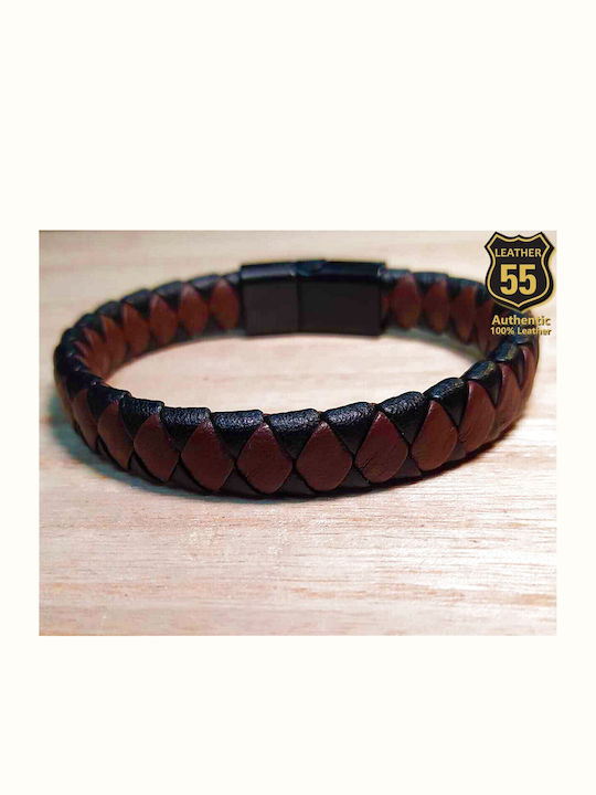Leather 55 Men's Bracelet made of Leather