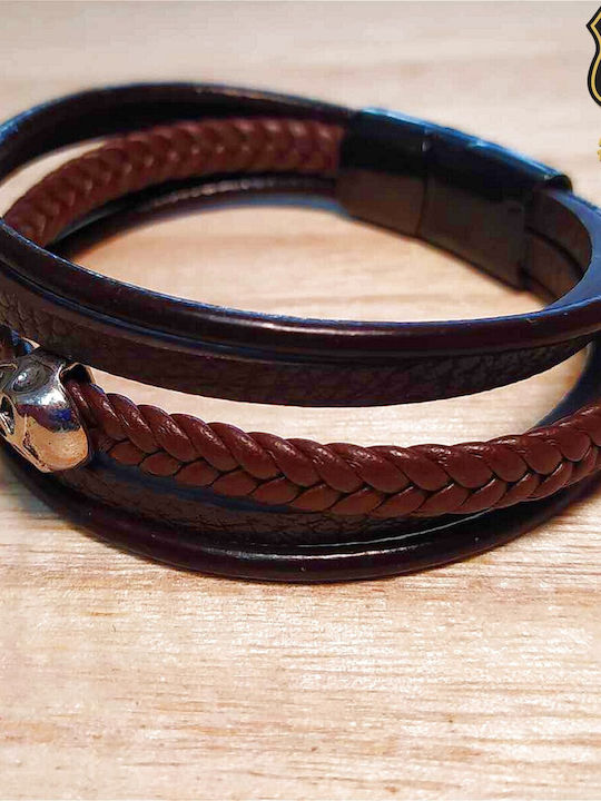 Leather 55 Men's Bracelet made of Leather