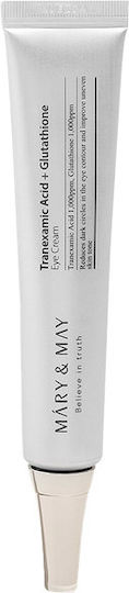 Mary & May Tranexamic Acid+Glutathione Κρέμα Ματιών για Μαύρους Κύκλους 12gr