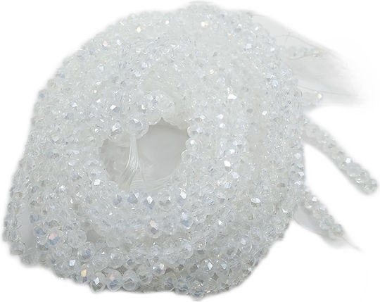 Glass Craft Beads Transparent 150pcs 4mm