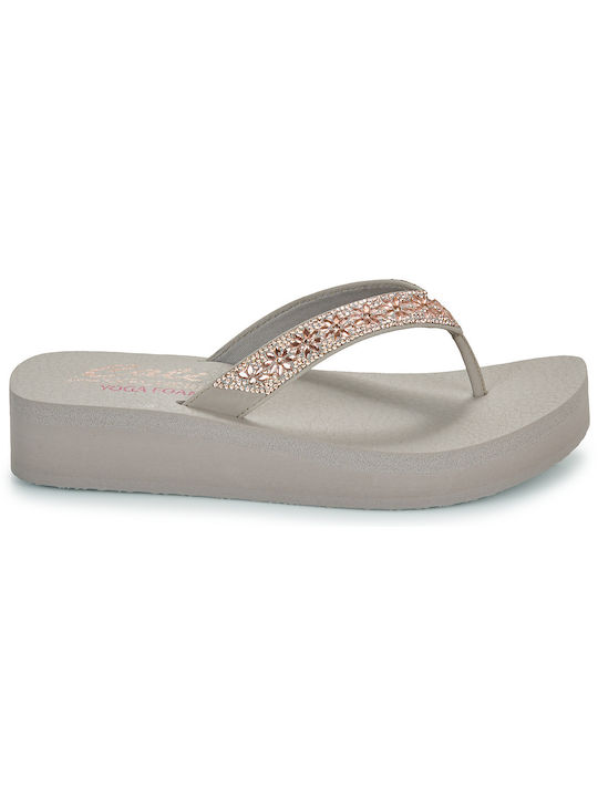 Vinyasa Frauen Flip Flops in Beige Farbe