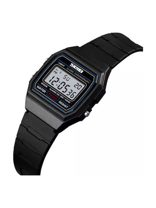Skmei Ceas digital pentru copii Classic Sport cu curea din cauciuc/plastic Negru
