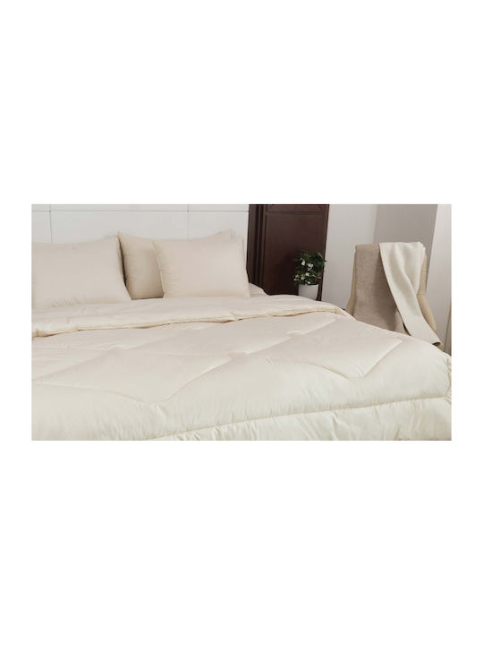 Valeria Home Pătură Simplă De Lână 160x240 Cm Ecru 300 GSM