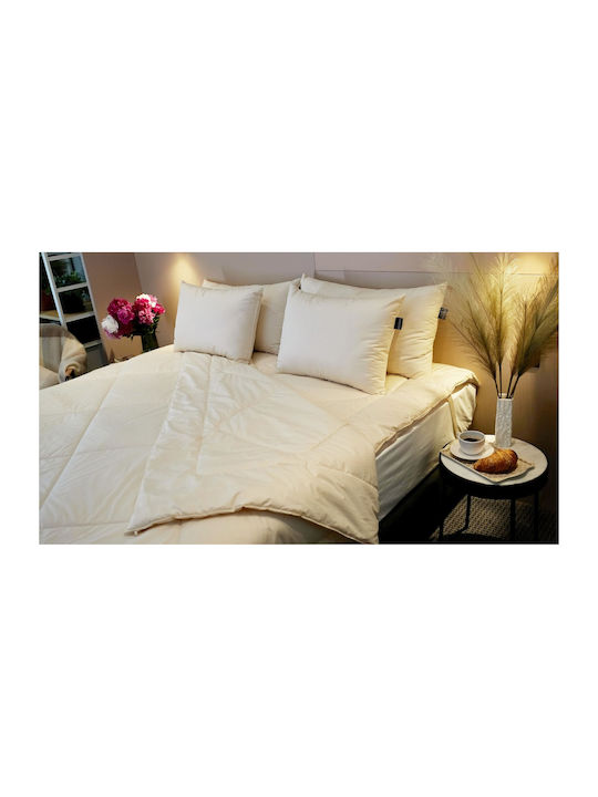 Valeria Home Pătură Semidublă Cu Umplere Din Amestec De In Și Mătase 180x200cm Flaxilk 200 GSM