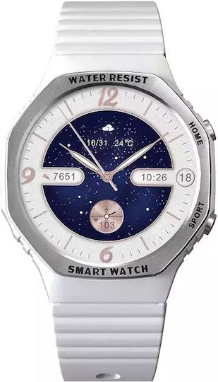 Nubi H88 Smartwatch με Παλμογράφο (Λευκό)