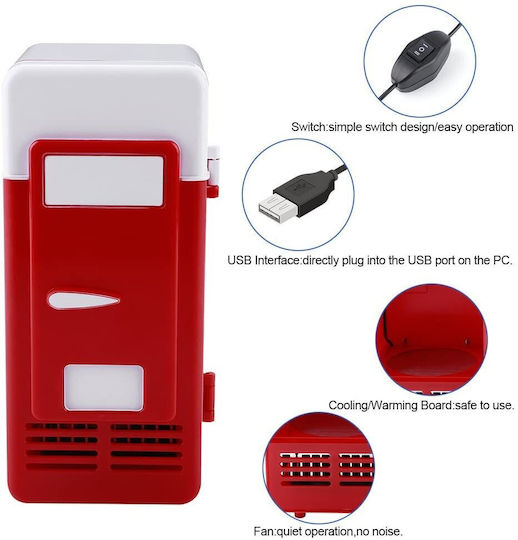 Gadget Master USB Frigider în culoarea Roșu 30677