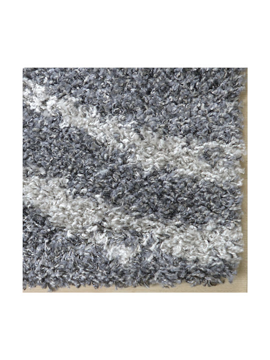 Saray Home Savana Rug Rectangular Shaggy Furry Charcoal