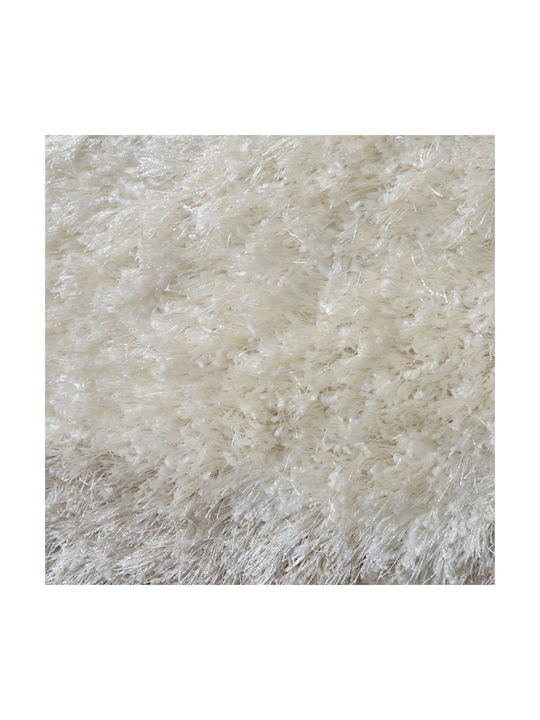 Saray Home Pleusure Rug Rectangular Shaggy Furry Ivory Coast