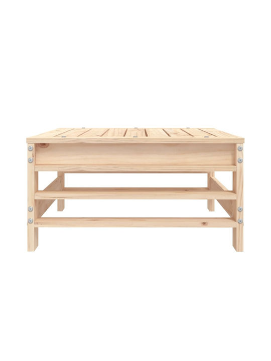 Wooden Garden Stool Cube for Outdoor Use Pink 57.5x57.5x30cm
